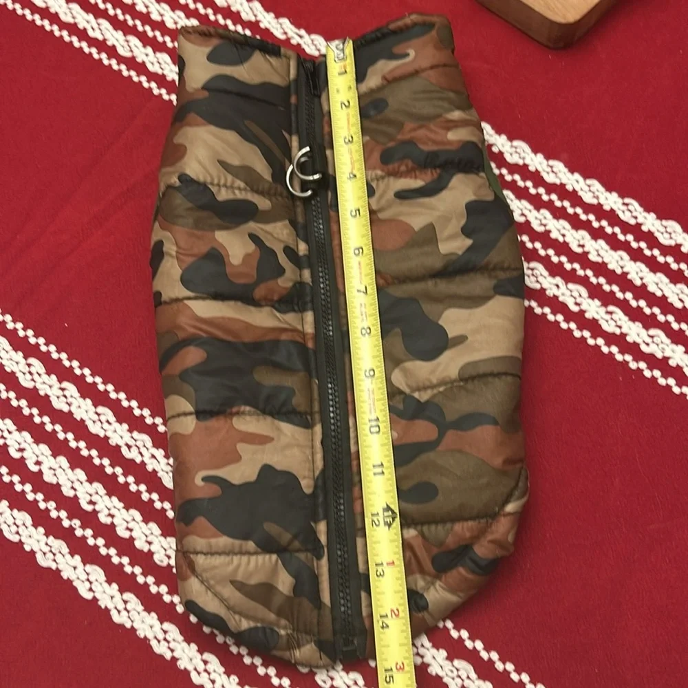 Camo Puffer Vest for Small Dog - Picture 3 of 6
